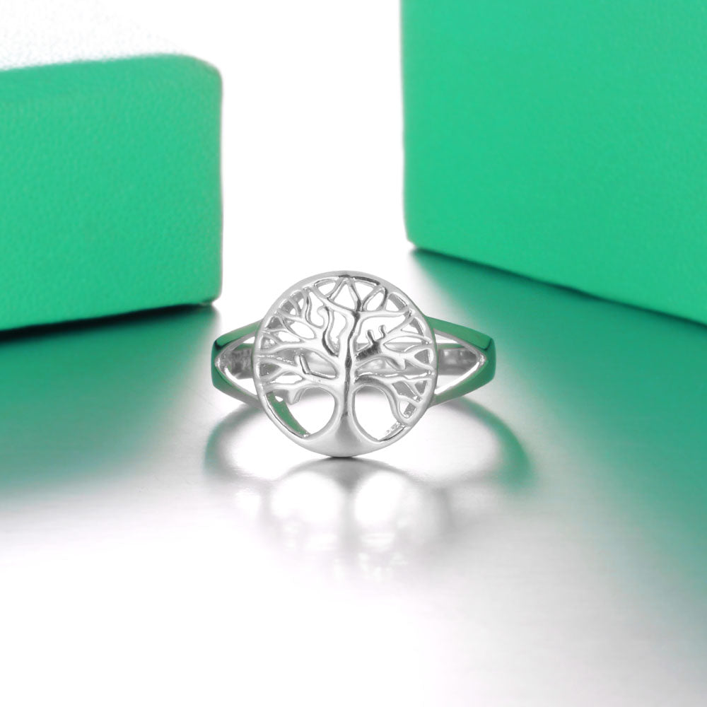 Tree of Life Classic Accessories 925 Sterling Silver Rings For Women