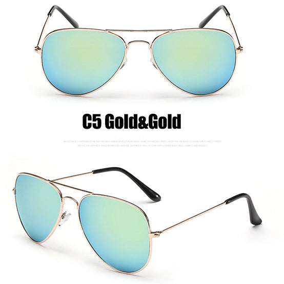 Pilot Mirror Sunglasses Women/Men Brand Designer Luxury Sun Glasses Women Vintage Outdoor Driving Oculos De Sol