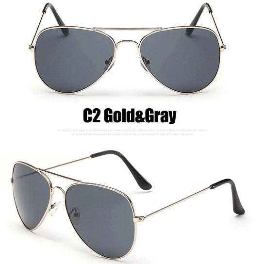 Pilot Mirror Sunglasses Women/Men Brand Designer Luxury Sun Glasses Women Vintage Outdoor Driving Oculos De Sol