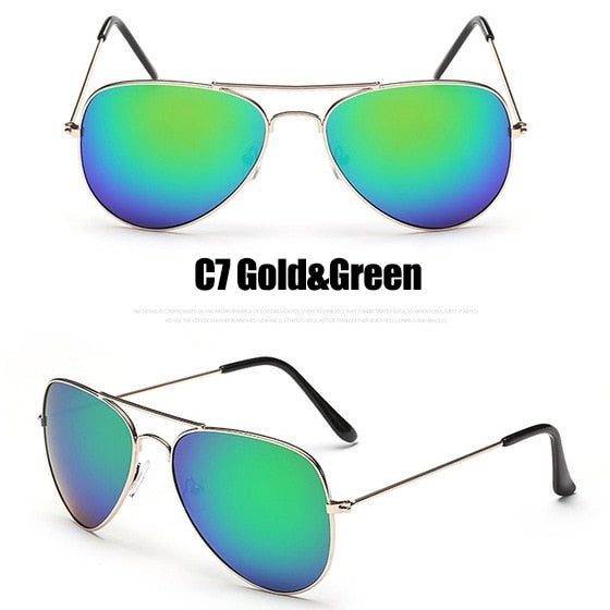 Pilot Mirror Sunglasses Women/Men Brand Designer Luxury Sun Glasses Women Vintage Outdoor Driving Oculos De Sol