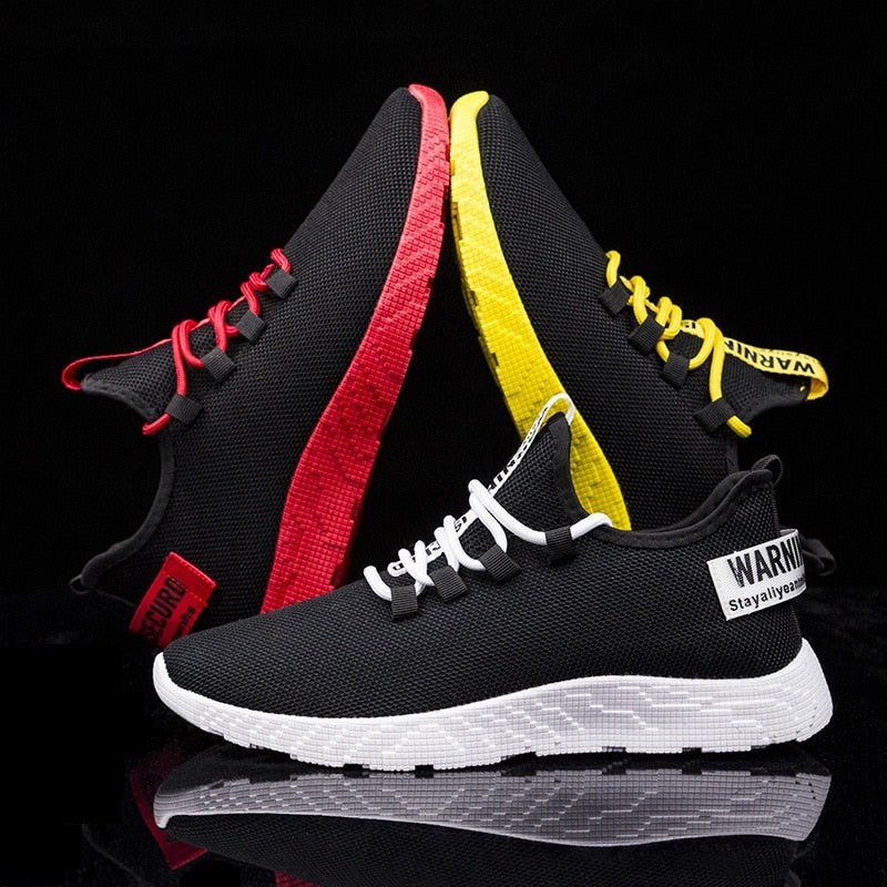 Men Vulcanize Casual Shoes Sneakers Mens Breathable No-slip Men 2019 Male Air Mesh Lace Up Wear-resistant Shoes Tenis Masculino