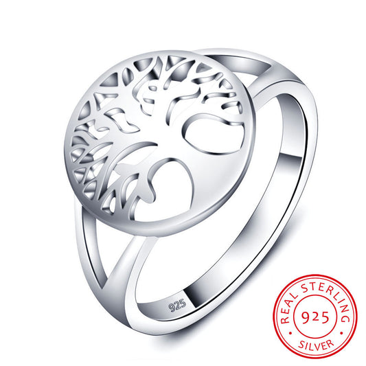 Tree of Life Classic Accessories 925 Sterling Silver Rings For Women