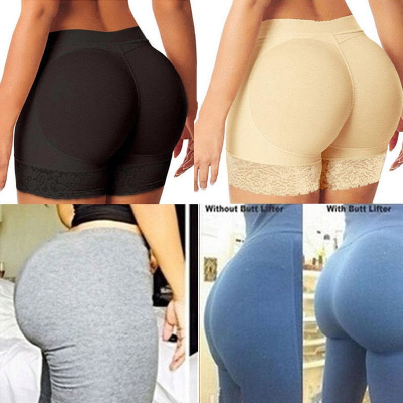 Women Skinny Body Shorts Sexy Lingerie Shaper Briefs Butt Lifter Panty Booty Enhancer Hip Push Up Booster