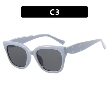 Square cat eye sunglasses for women with a high-end feel, small face, retro sunglasses, new sunglasses with UV protection