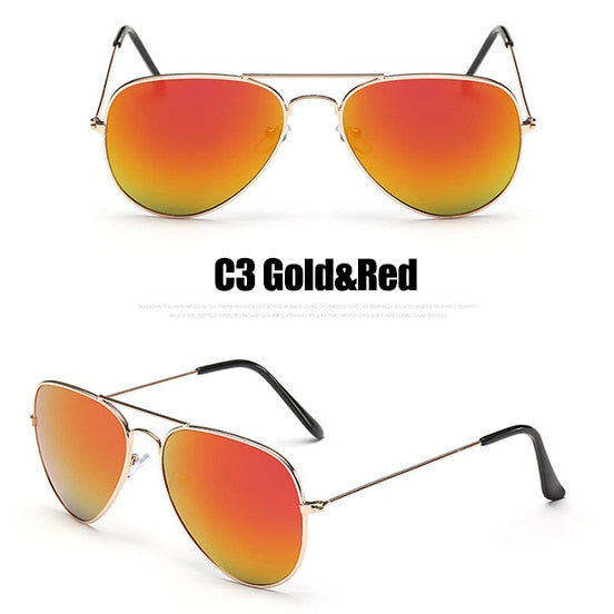 Pilot Mirror Sunglasses Women/Men Brand Designer Luxury Sun Glasses Women Vintage Outdoor Driving Oculos De Sol