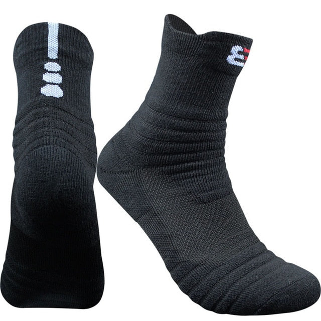 3 Pairs High Quality Men Socks Thick Mens Socks Profession Thermal Towel Bottom Foot Wear Terry Combed Cotton Male Long Tube