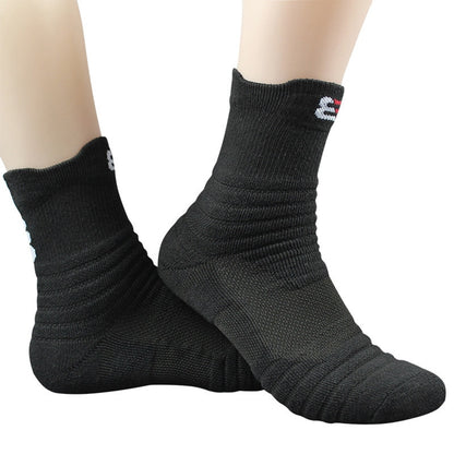 3 Pairs High Quality Men Socks Thick Mens Socks Profession Thermal Towel Bottom Foot Wear Terry Combed Cotton Male Long Tube