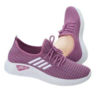 Autumn New Women's Shoes Fashion Single Shoes Casual Sports Travel Shoes Non slip Old Beijing Mesh Running Shoes