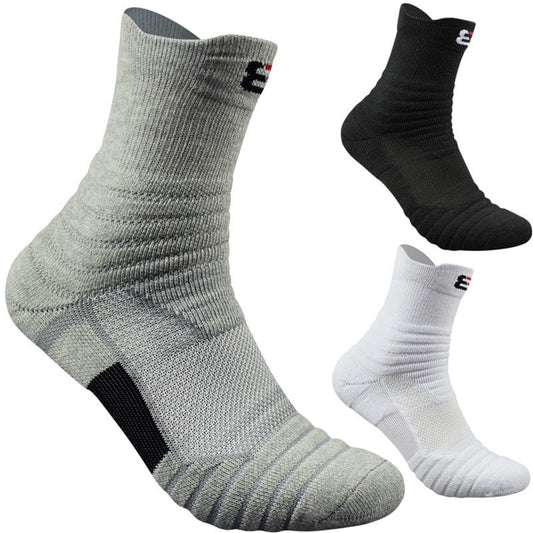 3 Pairs High Quality Men Socks Thick Mens Socks Profession Thermal Towel Bottom Foot Wear Terry Combed Cotton Male Long Tube