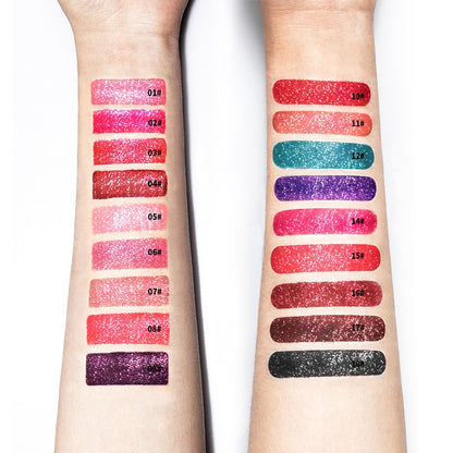 18 Colors Shiny Lip Gloss for Women Long Lasting Matte Glitter Liquid Lipstick Diamond Shiny Lip Gloss Waterproof Lip Makeup