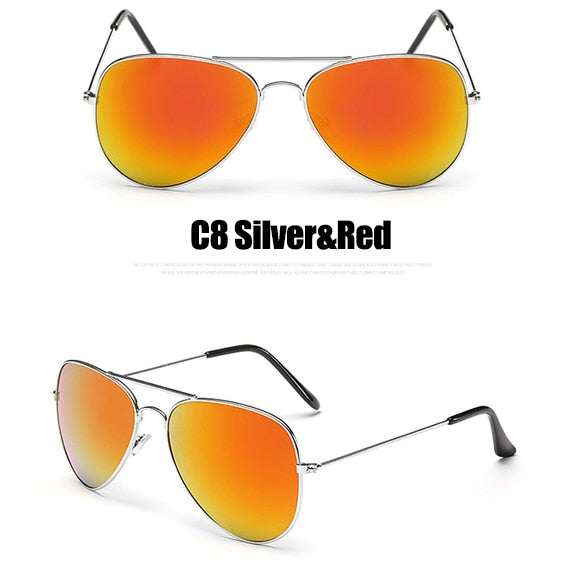 Pilot Mirror Sunglasses Women/Men Brand Designer Luxury Sun Glasses Women Vintage Outdoor Driving Oculos De Sol